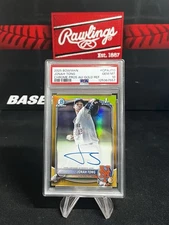 2025 Bowman Chrome Jonah Tong Gold Refractor Auto /50 PSA 10 #CPA-JTO 1st Mets