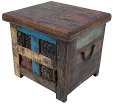 Holztruhe, Holzbox, Kiste, handgefertigt, mit eingesetzten Ornamenten - Modell 