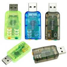 5.1 USB to 3.5mm mic headphone Jack Stereo Headset 3D Sound Card Audio Adapter