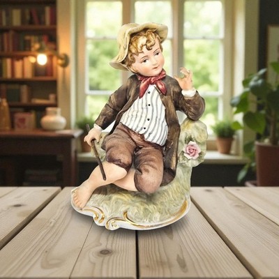 Figurine - Country Girl - George Good - UCGG Japan - Lefton China - Farm Boy