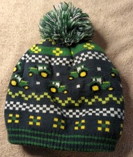 John Deere Toddler Stocking Hat Tractor Beanie Winter Cap Kid Official Licensed