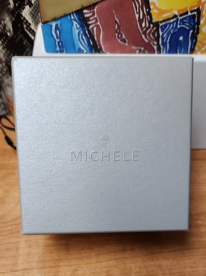 Michele Women Watch Diamond Bezel Silver Gold Mother of Pearl DK11177SS - Image 4 of 4