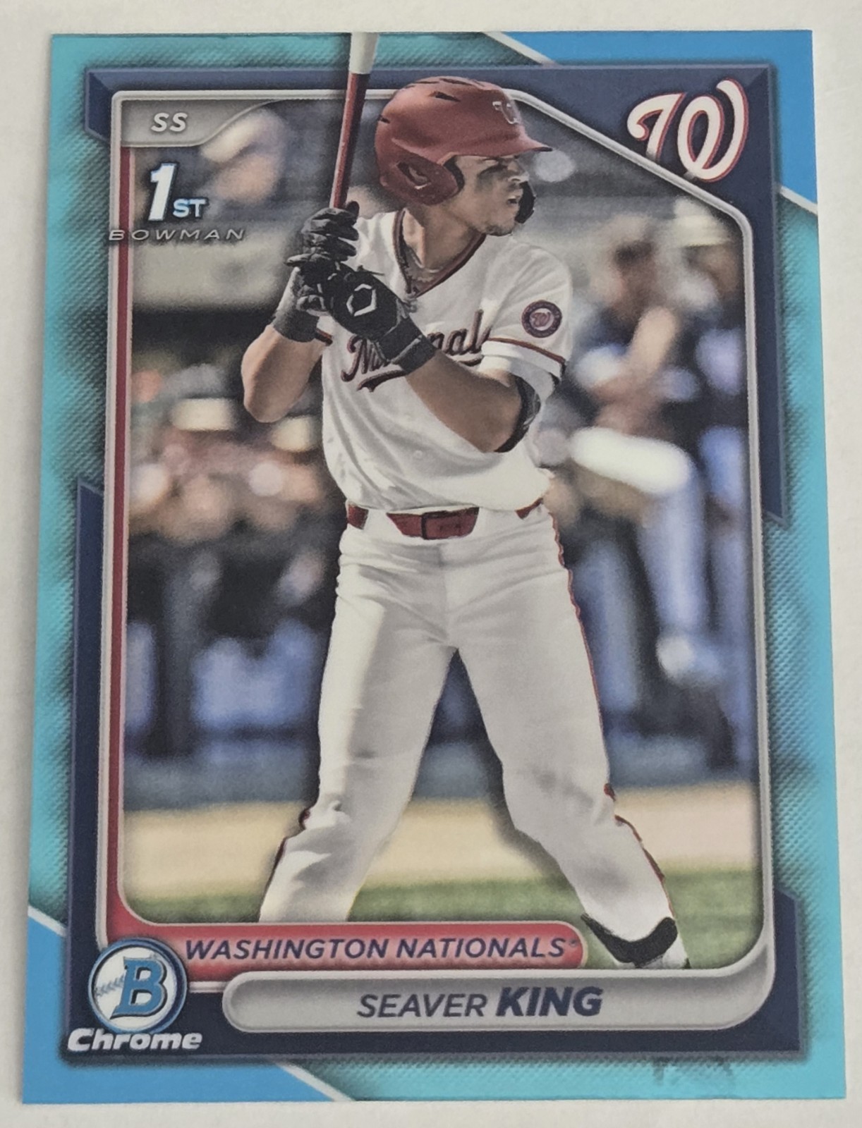 2024 Bowman Draft - Chrome Seaver King #BDC-62 Sky Blue Refractor (RC)
