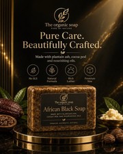 Raw African Black Soap 5 Oz 100 Raw Unrefined Natural Organic Grade A