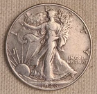 VINTAGE 1946 (P) PHILADELPHIA MINT LIBERTY WALKING TYPE HALF DOLLAR! 90% SILVER!