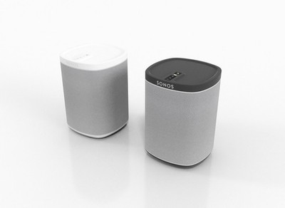Sonos PLAY:1 Stereo Pair Speaker Wireless Set - Black and White - Mint Condition