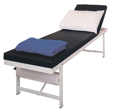 Click Medical Ruheraum Couch verstellbar Kopffreiheit weiß