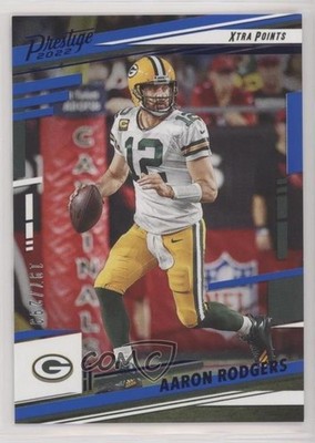 2022 Panini Prestige Xtra Points Blue 197/299 Aaron Rodgers #104 n0c