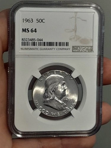 1963 Franklin Half Dollar NGC MS64