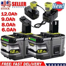12.0AH For RYOBI P108 18V One Plus High Capacity Lithium-ion Battery NEW Charger