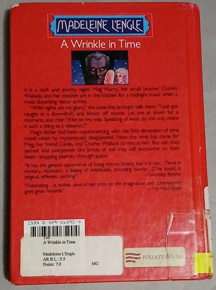 1973 A Wrinkle in Time by Madeleine L'Engle *RARE* PERMABOUND First Edition - Image 2 of 4