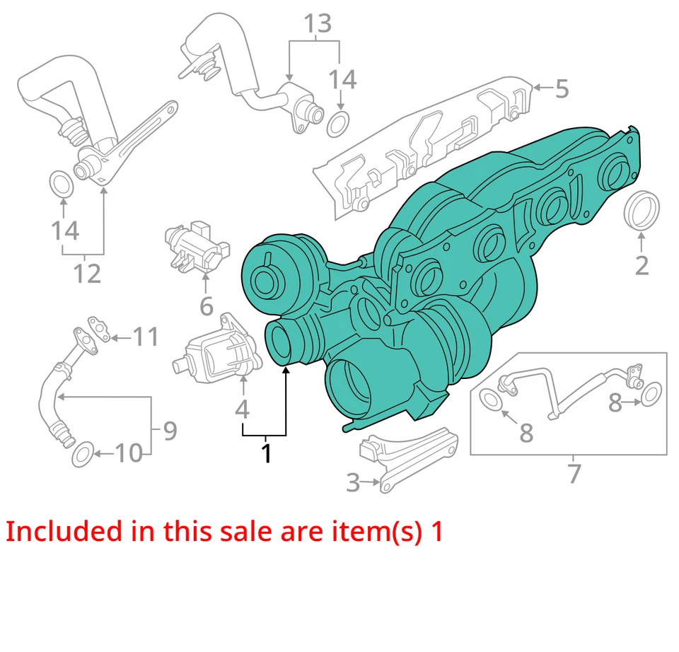 BMW 528i 2013 turbocompresor OEM 151 k millas - LKQ436897126 Foto 4 de 4