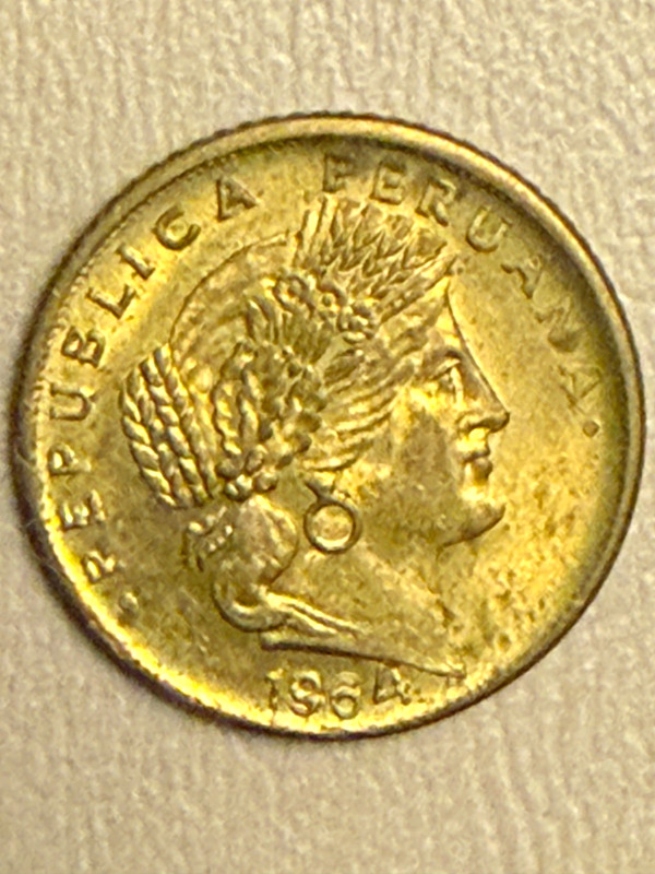 Peru - 1964 5 Centavos Coin - Free Shipping!