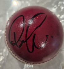 *SIGNED* PAT CUMMINS LEATHER CRICKET BALL ASHES IPL TEST