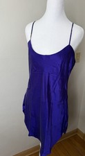 Vintage Victoria's Secret Gold Label Silk Slip Dress Women  s Size Large Purple