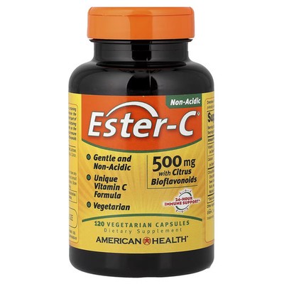 American Health Ester-C Citrus Bioflavonoids 500 mg 120 Vegetarian Capsules