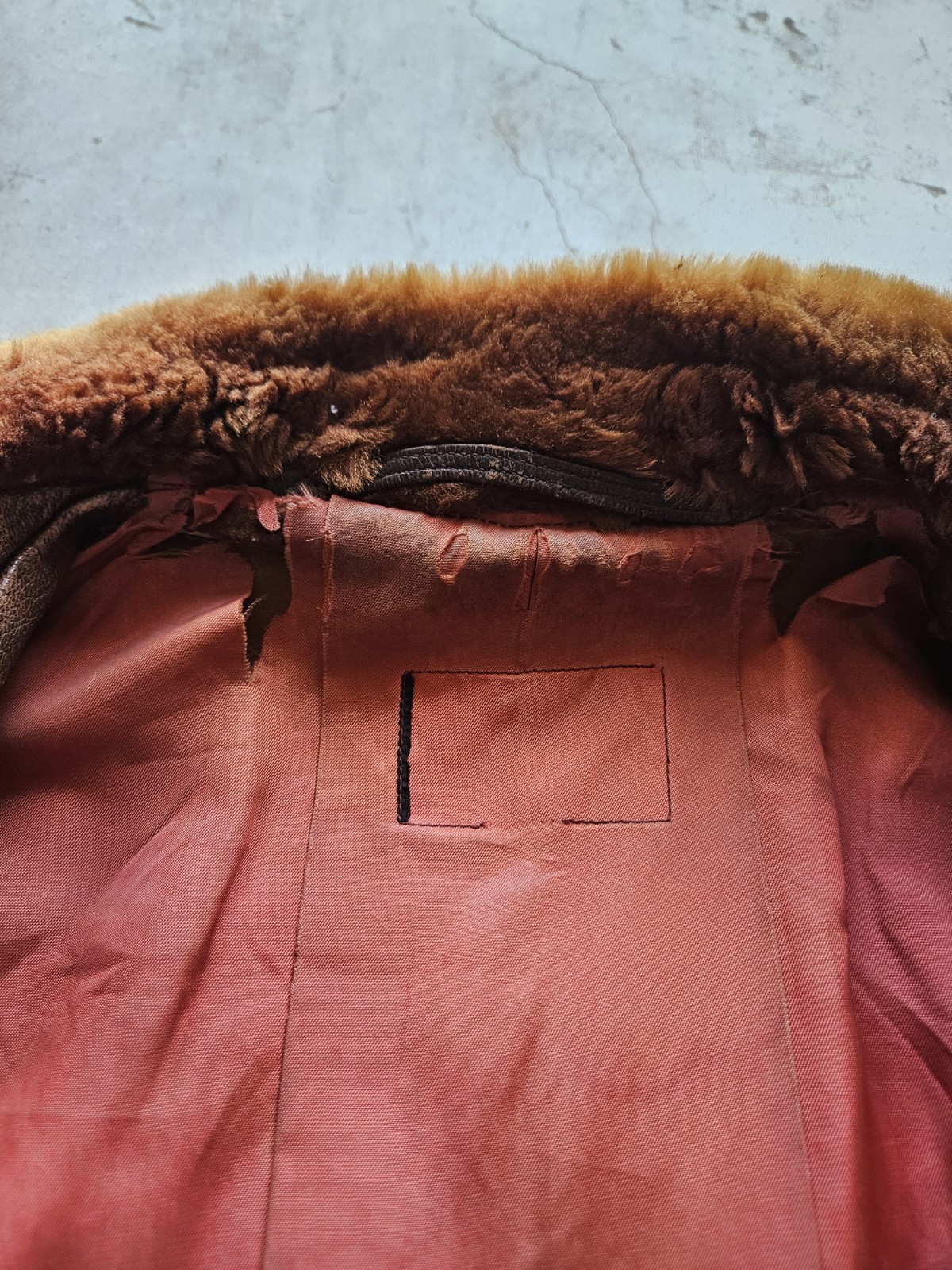 1940s WWII USN Leather Flight Jacket  Patchwork - image 5