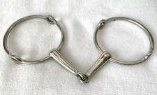 KORSTEEL 5" Mouth LARGE 4-1/2" Ring Polo Gag Bit STAINLESS STEEL GREAT COND