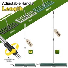 Lawn Leveling Rake, 75/102cm Lawn Leveler with 195cm Ergonomic Handle Heavy Duty