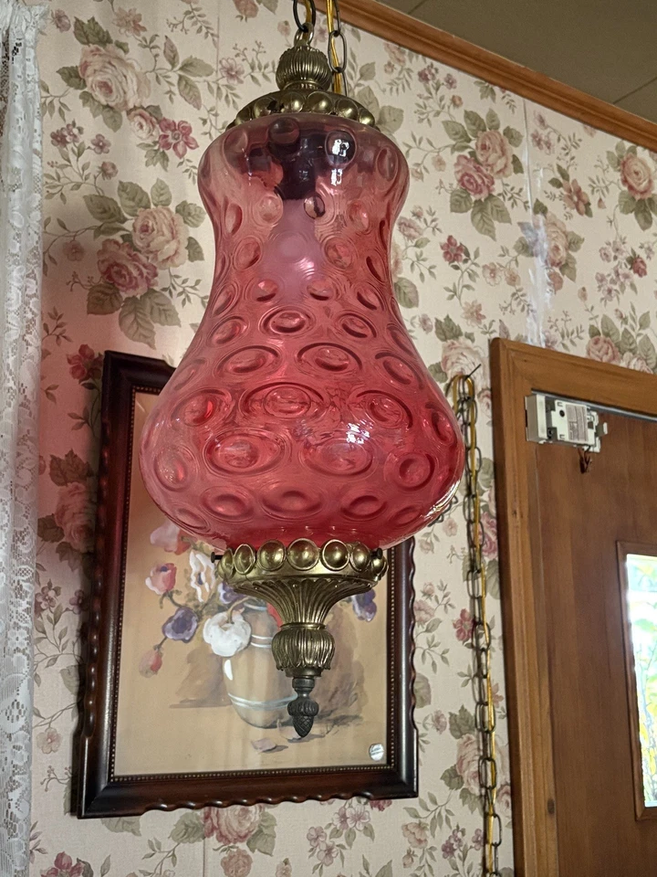 lámpara colgante rosa crepitante Foto 2 de 3