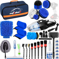 37Pcs Car Detailing Brush Set, Car Detailing Kit, Auto Detailing Drill Brush Set