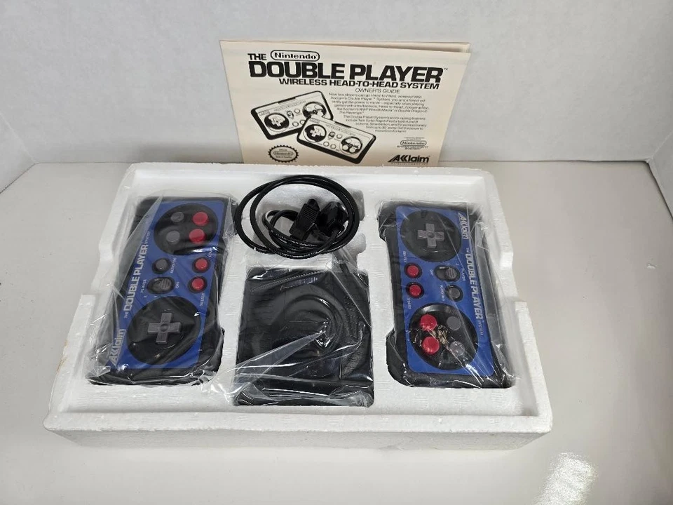1989 Acclaim The Double Player Wireless Head-to-Head System # 30401 Nintendo NES - Image 4 of 4