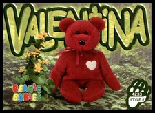 1999 Beanie Babies 2nd Edition Series 4 Valentina the Bear #151