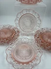 Vtg Set of 12 Anchor Hocking Old Colony Laced Edge Dessert Saucer Plates 6”