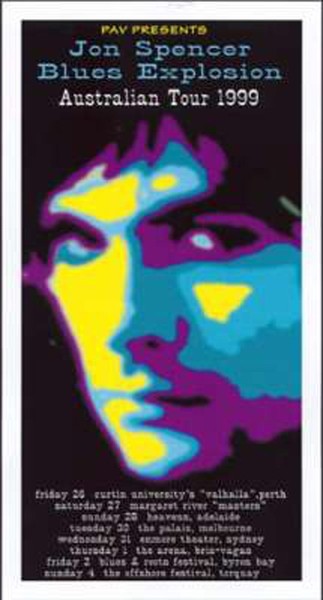 Jon Spencer Blues Explosion - Australian Tour 1999 - Reprint Color 36X68Cm - ...-image