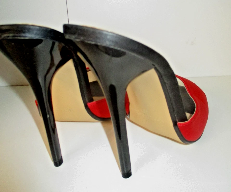 mules sexy high heels Rouges & Noires p.37 / Pin-Up / Fetish - Photo 3/3