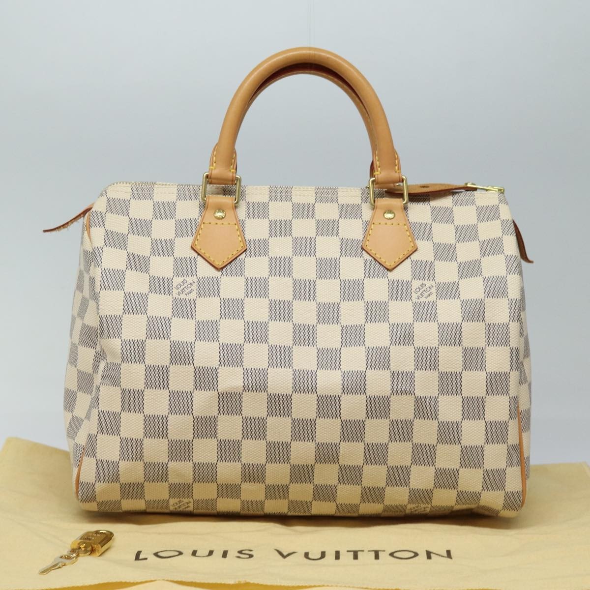 LOUIS VUITTON Damier Azur Speedy 30 Hand Bag N41533 LV Auth 83636AV thumbnail 12