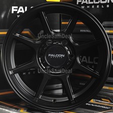 17x9 6x139.7 6x5.5 -12 Offset Falcon T8 Matte Black Lip 8 Spoke Truck 5 Wheels 17x9 6x139.7 6x5.5 -12 Offset Falcon T8 Matte Black Lip 8 Spoke Truck 5 Wheels