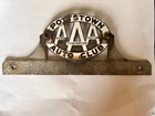 Vintage AAA Pottstown PA Auto Club Metal License Plate Topper.