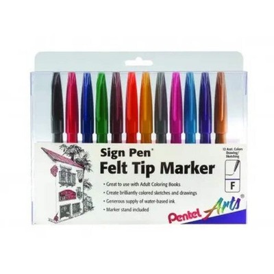 Pentel Sign Pen , 12 Pack
