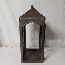 Magnolia Home Arched Window Black Lantern 17" H J Gaines Candle Hanging Outdoor
