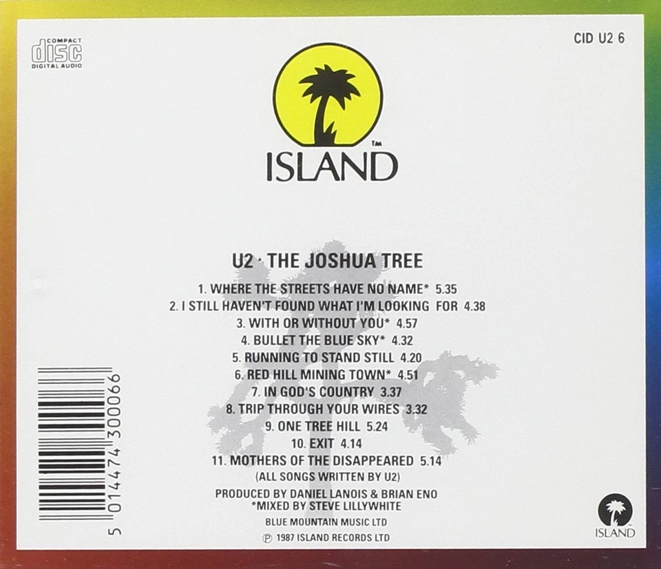 U2 Joshua Tree (CD) - Image 3 of 3