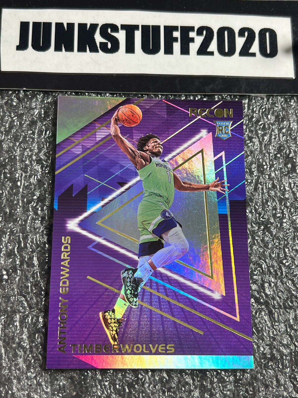 Anthony Edwards Silver Holo SP 2020-21 Panini Recon #125 Rookie MN Timberwolves