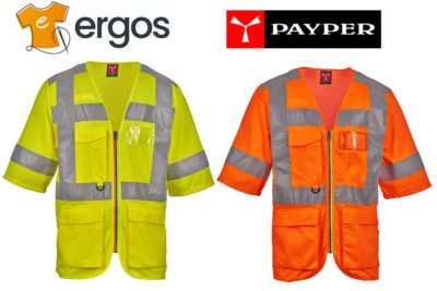 PAYPER EXO MESH Jacket Vest Unlined Short Sleeve High Visibility Reflective