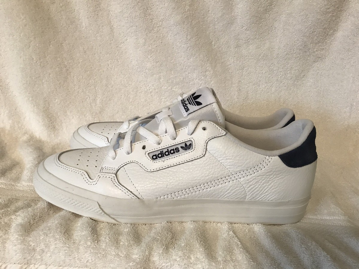 BRAND NEW ADIDAS MENS Continental Vulc - White & Navy Size 14 | eBay
