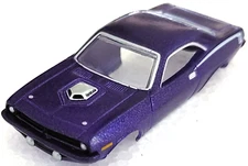 Plymouth HEMI CUDA Violet Purple TJet HO Slot Car BODY for AURORA autoworld DASH