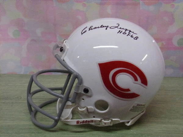 CHARLEY TRIPPI SIGNED CHICAGO CARDINALS MINI HELMET RARE 2 RIP