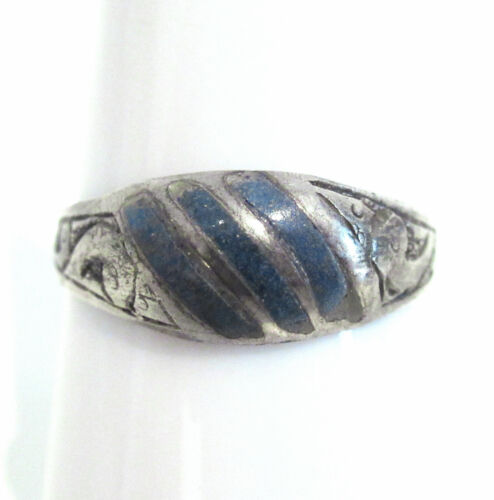 Schöner Ring aus 925er Sterling Silber emailliert Art Deco? Enameled Silver - Bild 1 von 4