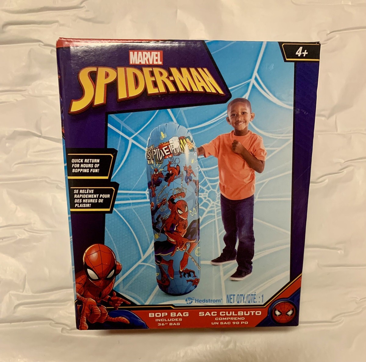 MARVEL SPIDERMAN INFLATABLE BOP BAG 36” Kids Inflatable