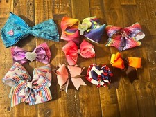 Lot Of 9 Girls Hair Bows