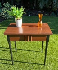mid century Mid-Century Modern Style Single-Drawer Writing Desk — listing 2