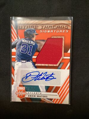 2020 Elite Extra Edition DREW WATERS Future Threads Signatures Orange 75/75  EN1