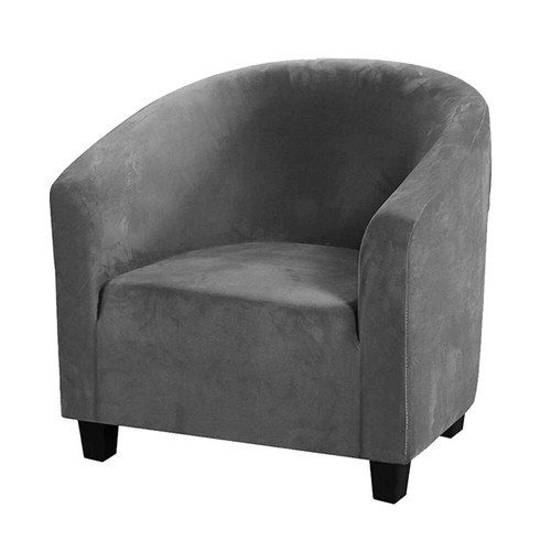 Stretch Club Sofa Chair Cover Living Room Tub Barrel 1 Seater Armchair Slipcover - Picture 9 of 34