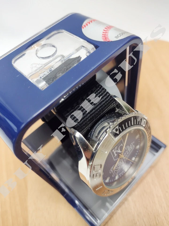 Reloj Kansas City Royals MLB Starter para hombre - Reloj negro - Reloj de nailon - Foto 4 de 4