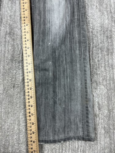 Sizzle Jeans Juniors 9 Gray Denim Sequin Ripped Distressed Straight Leg - Picture 5 of 14
