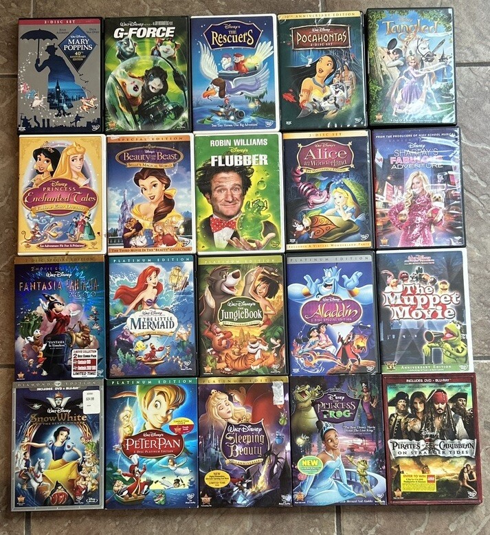 Lot Of 20 RARE Special Edition Disney DVDs Some Factory Lot Of 20 RARE Special Edition Disney DVDs Some Factory